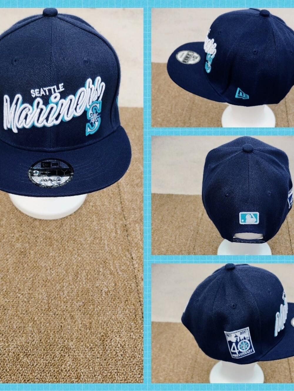 SEATTLE MARINERS MLB BASEBALL SNAPBACK HAT.